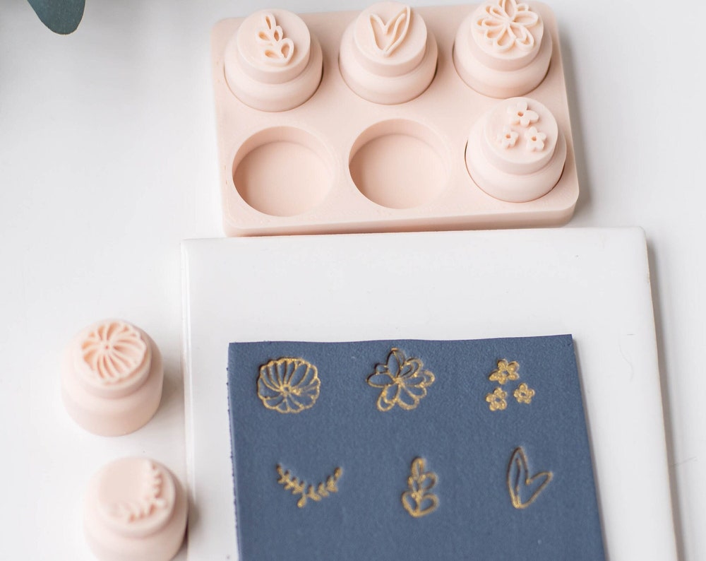 Floral Stamps for Clay