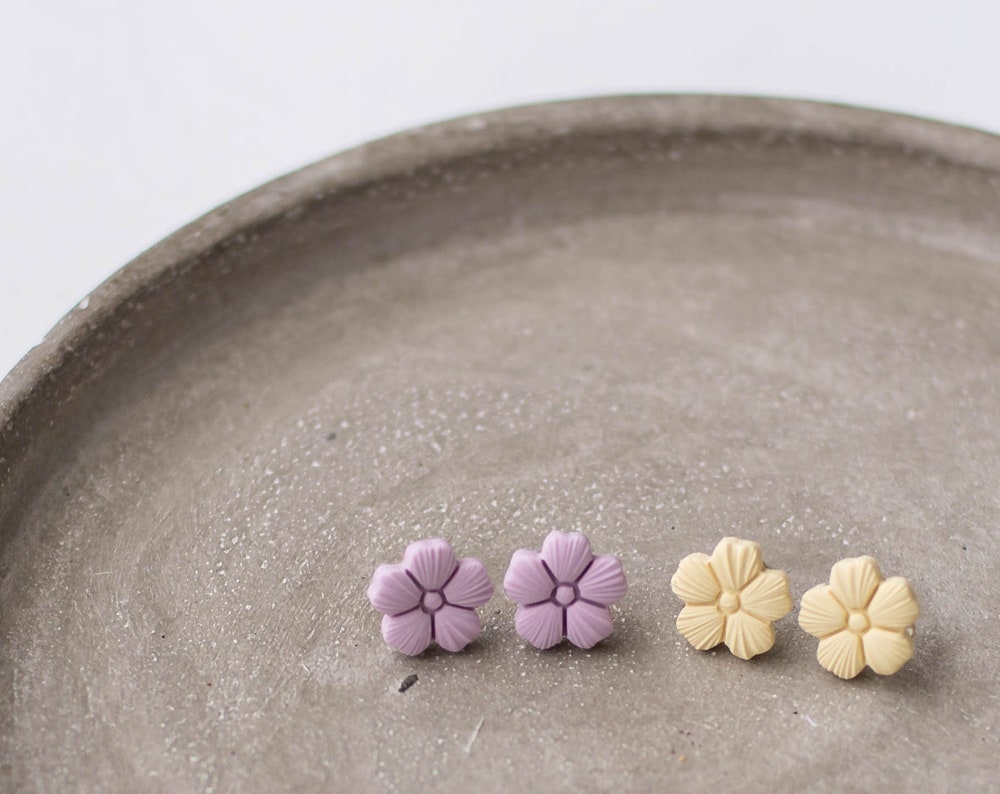 Floral Summer Stud Earrings