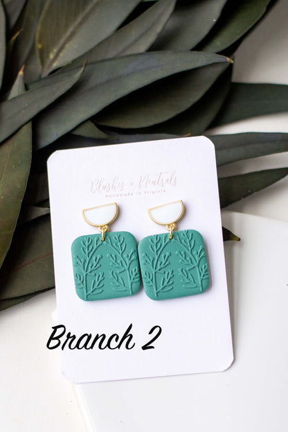 Christmas Clay Earrings