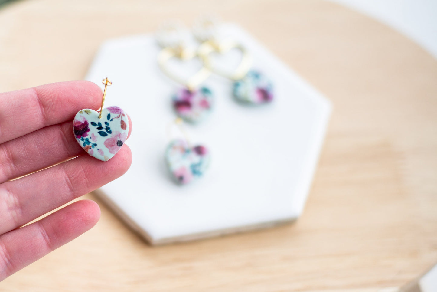 Pastel Valentines Day Earrings