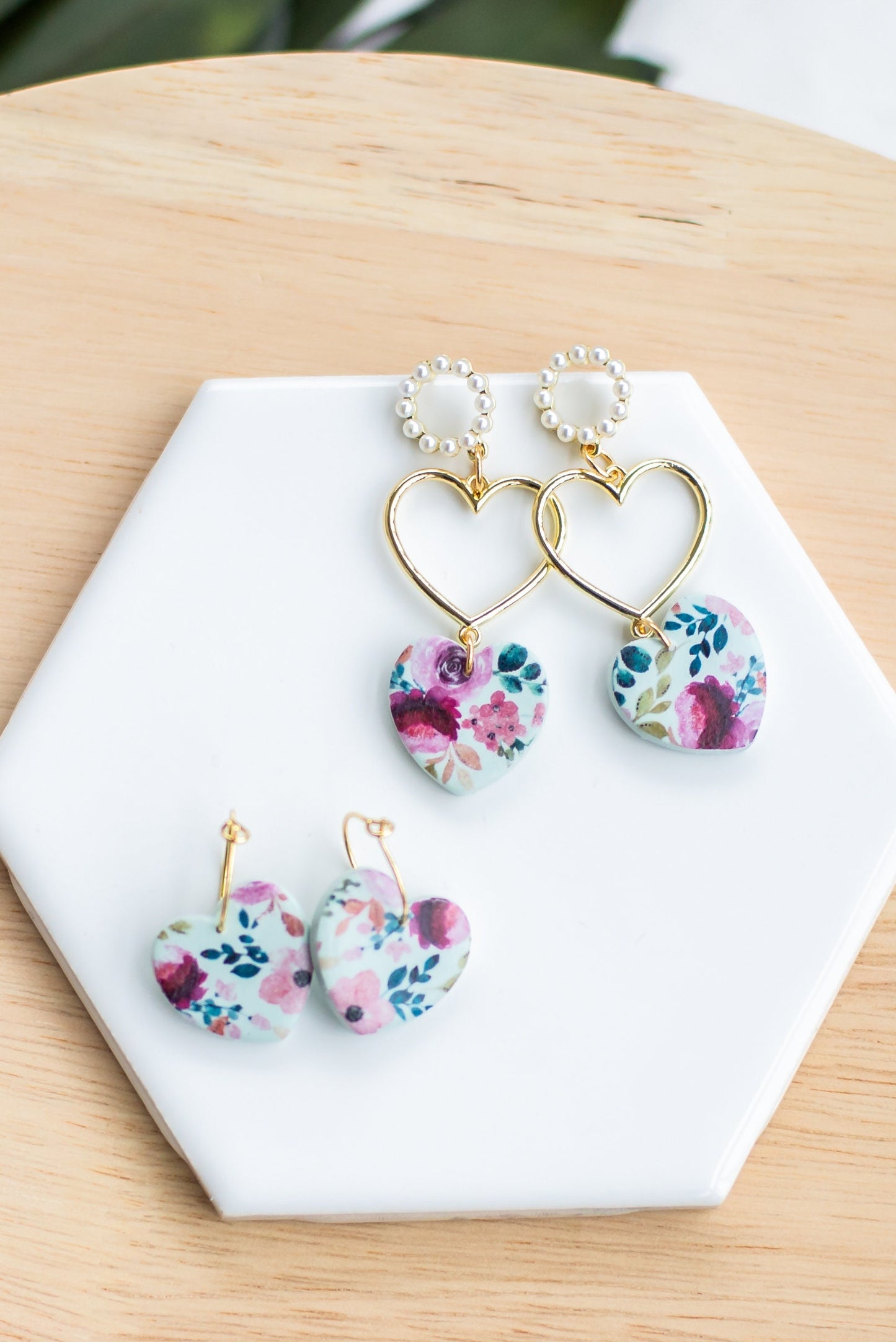 Pastel Valentines Day Earrings