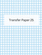 Blue Gingham Transfer Paper- TP25