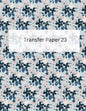 Blue Floral Transfer Paper- TP23