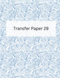 Blue Floral Transfer Paper- TP29