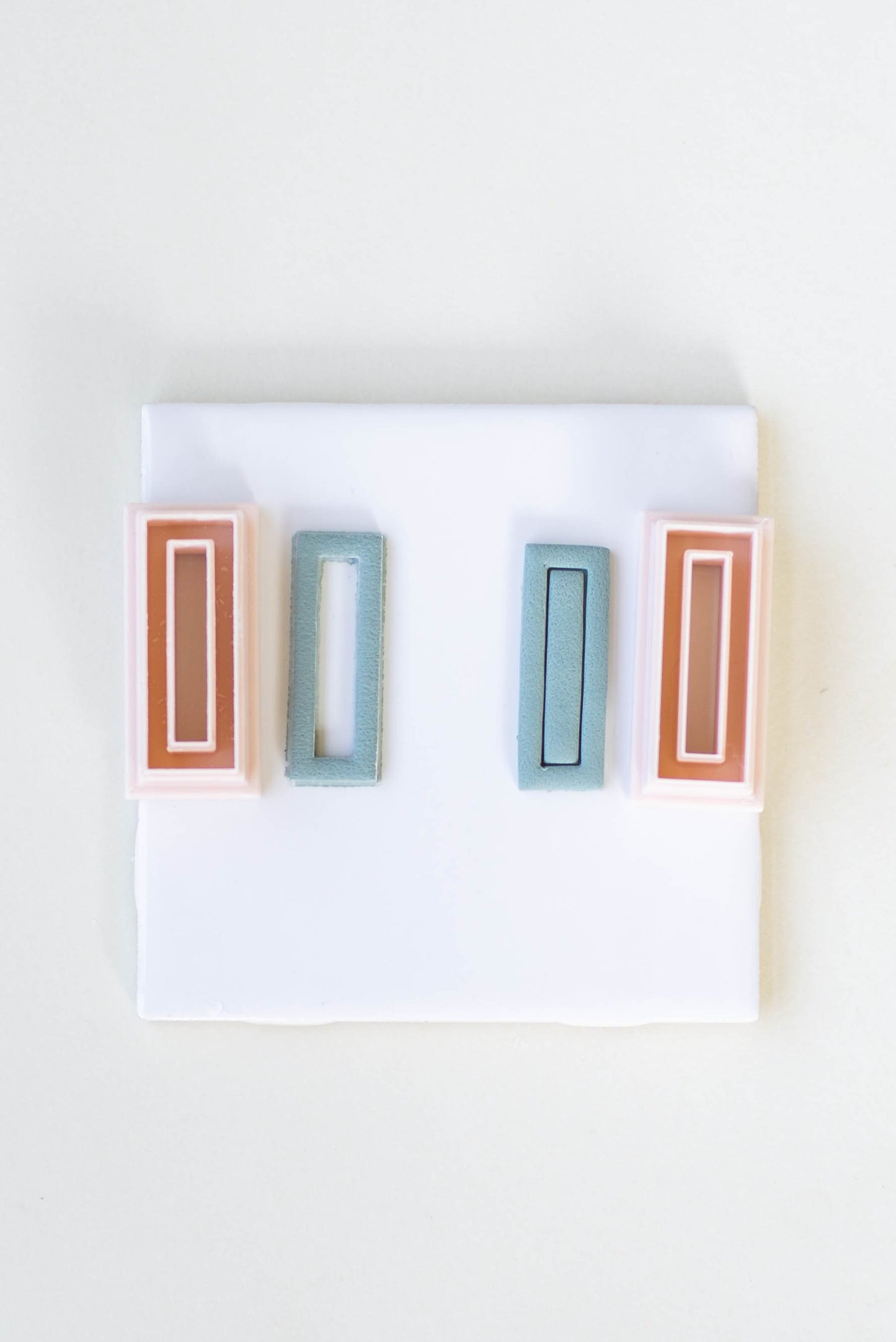 Rectangle Cutters for Polymer Clay- Cutout OR Emboss