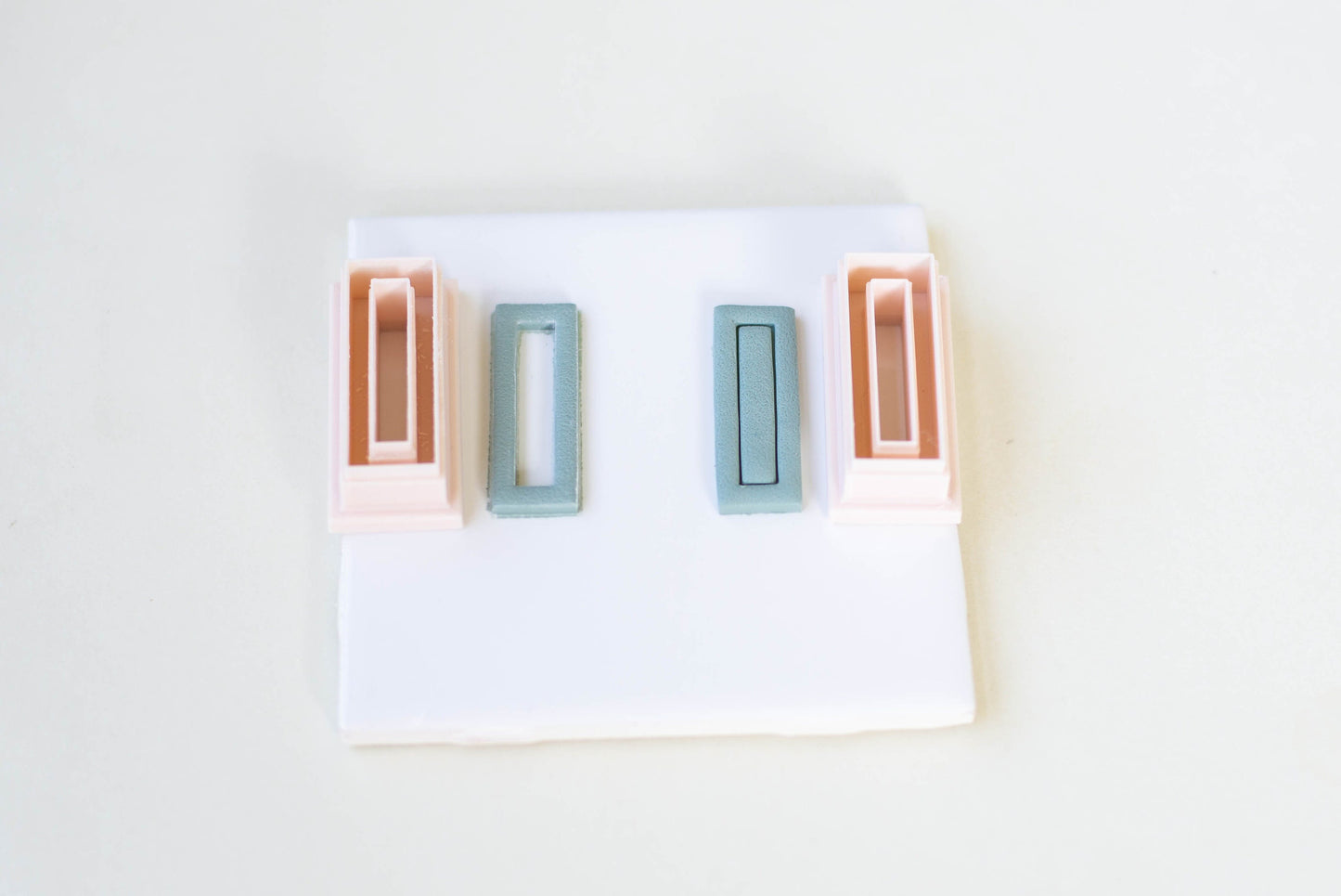 Rectangle Cutters for Polymer Clay- Cutout OR Emboss