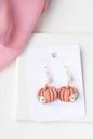 Handmade Clay Pumpkin Earrings