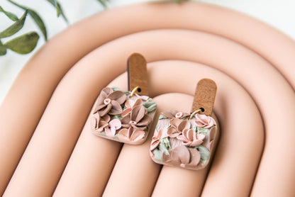 Floral Clay Earrings