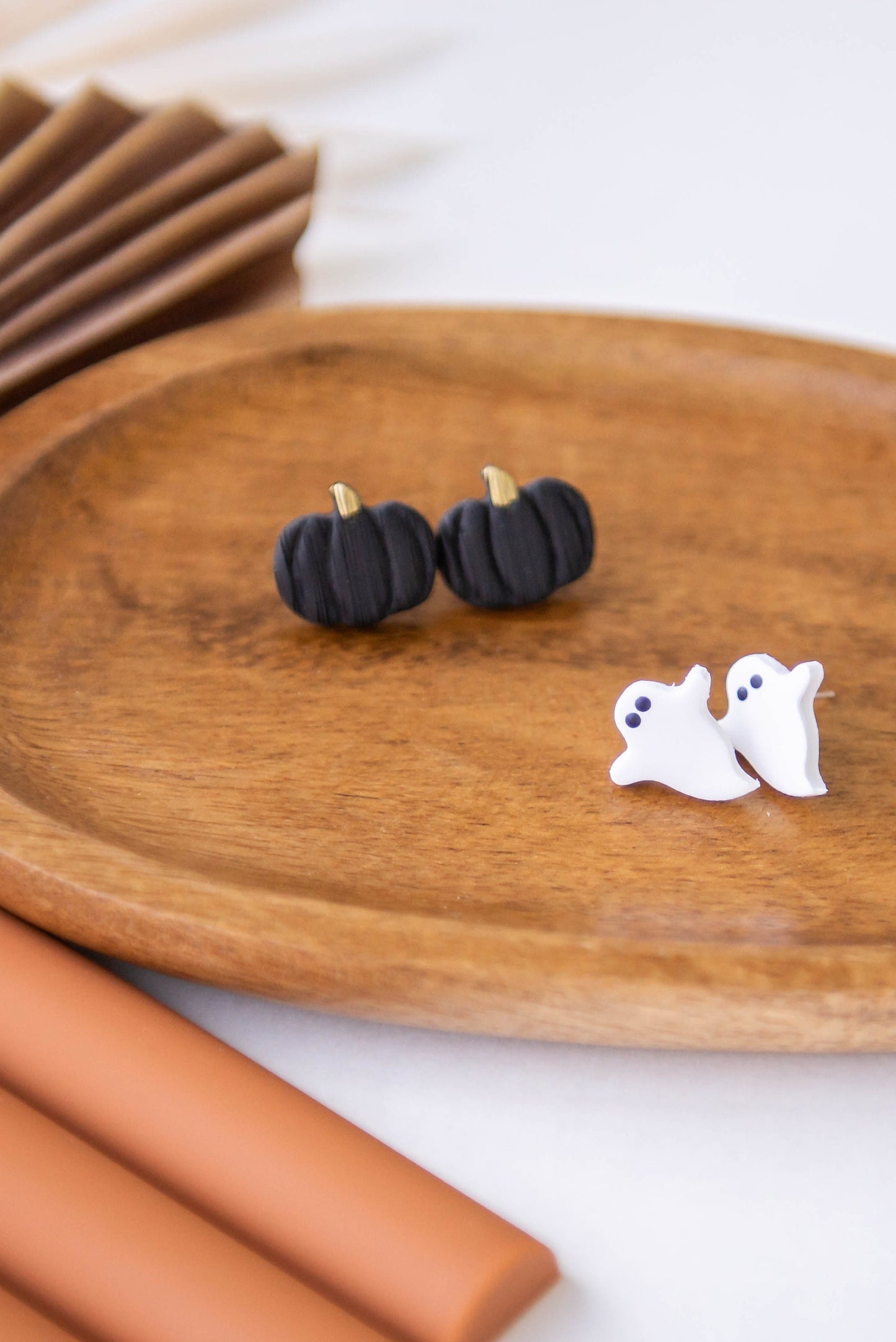 Pumpkin and Ghost Stud Pack