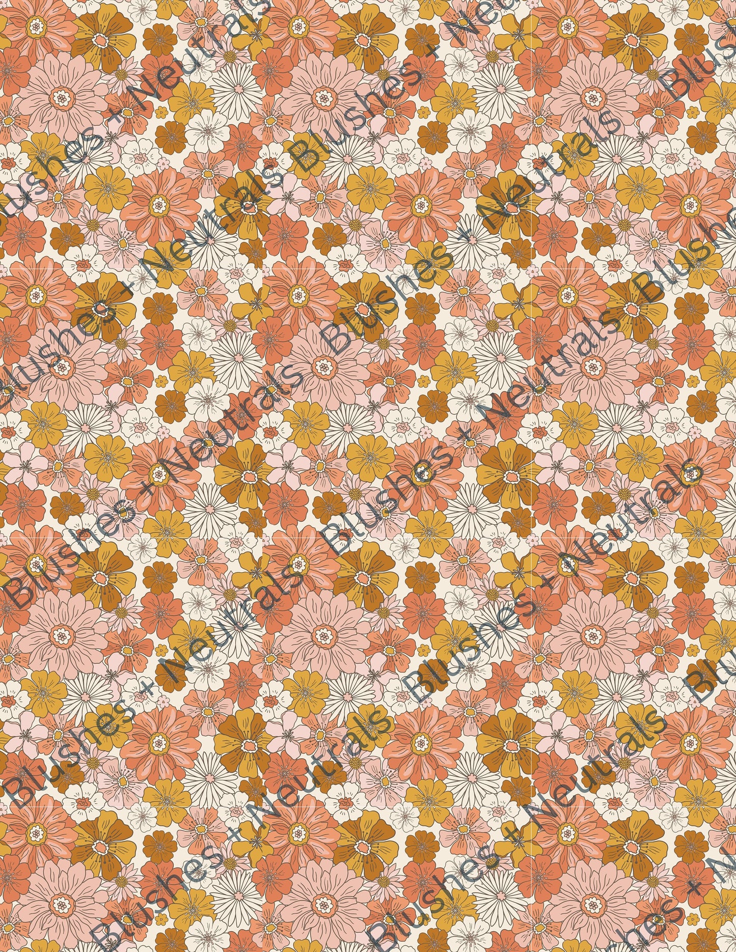 TP55- Vintage Floral Transfer