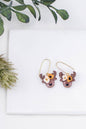 Cute Reindeer Floral Drop Earrings