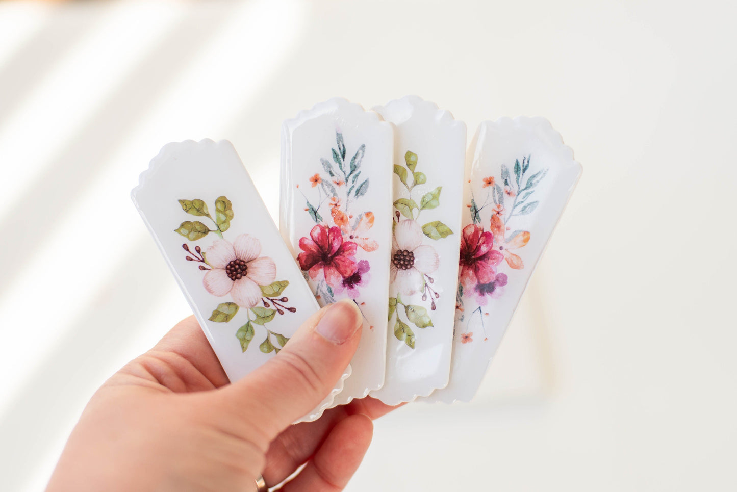 Floral Handmade Bookmark