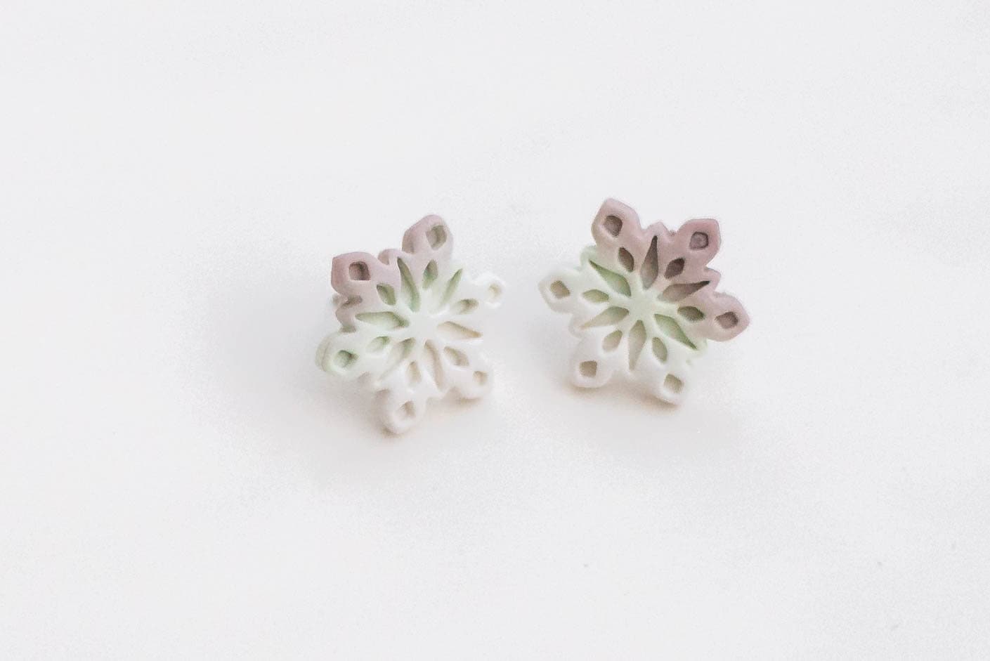 Snowflake Stud Earrings