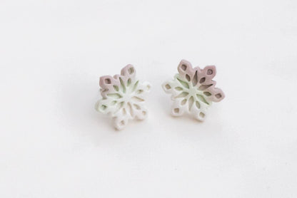 Snowflake Stud Earrings