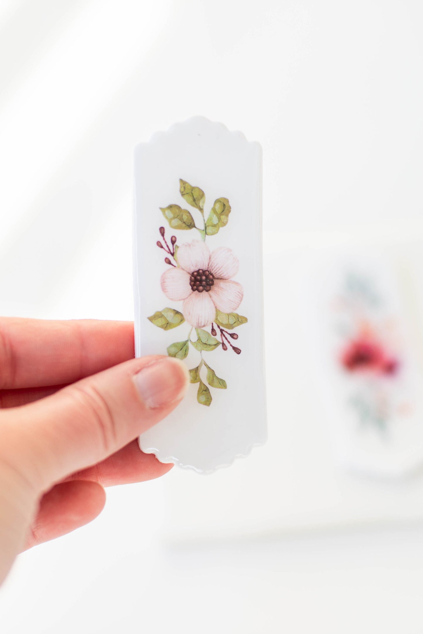 Floral Handmade Bookmark