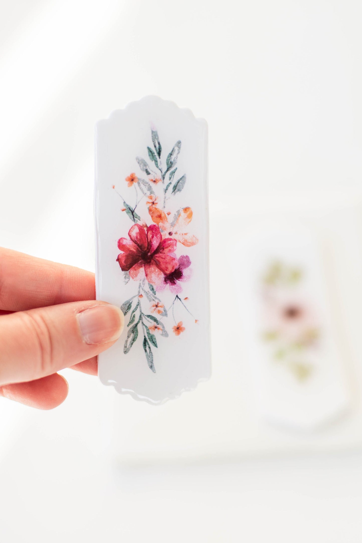 Floral Handmade Bookmark