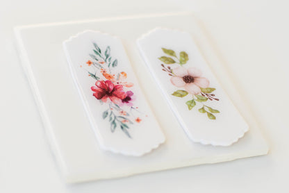 Floral Handmade Bookmark