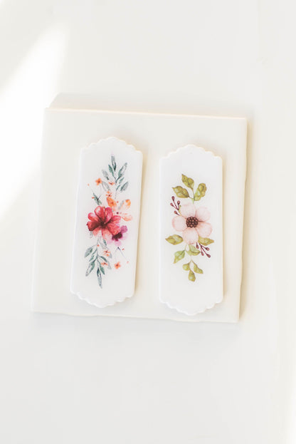 Floral Handmade Bookmark