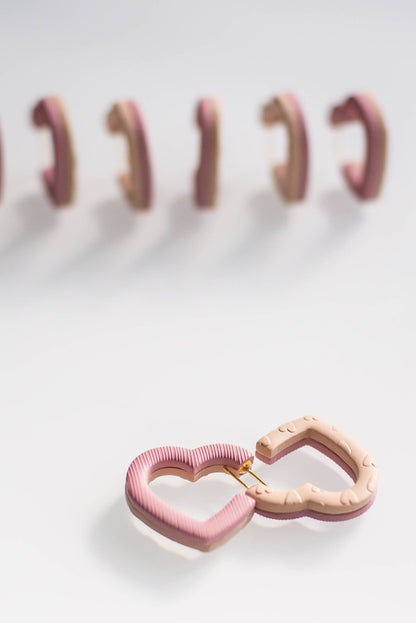 REVERSIBLE Heart Hoops