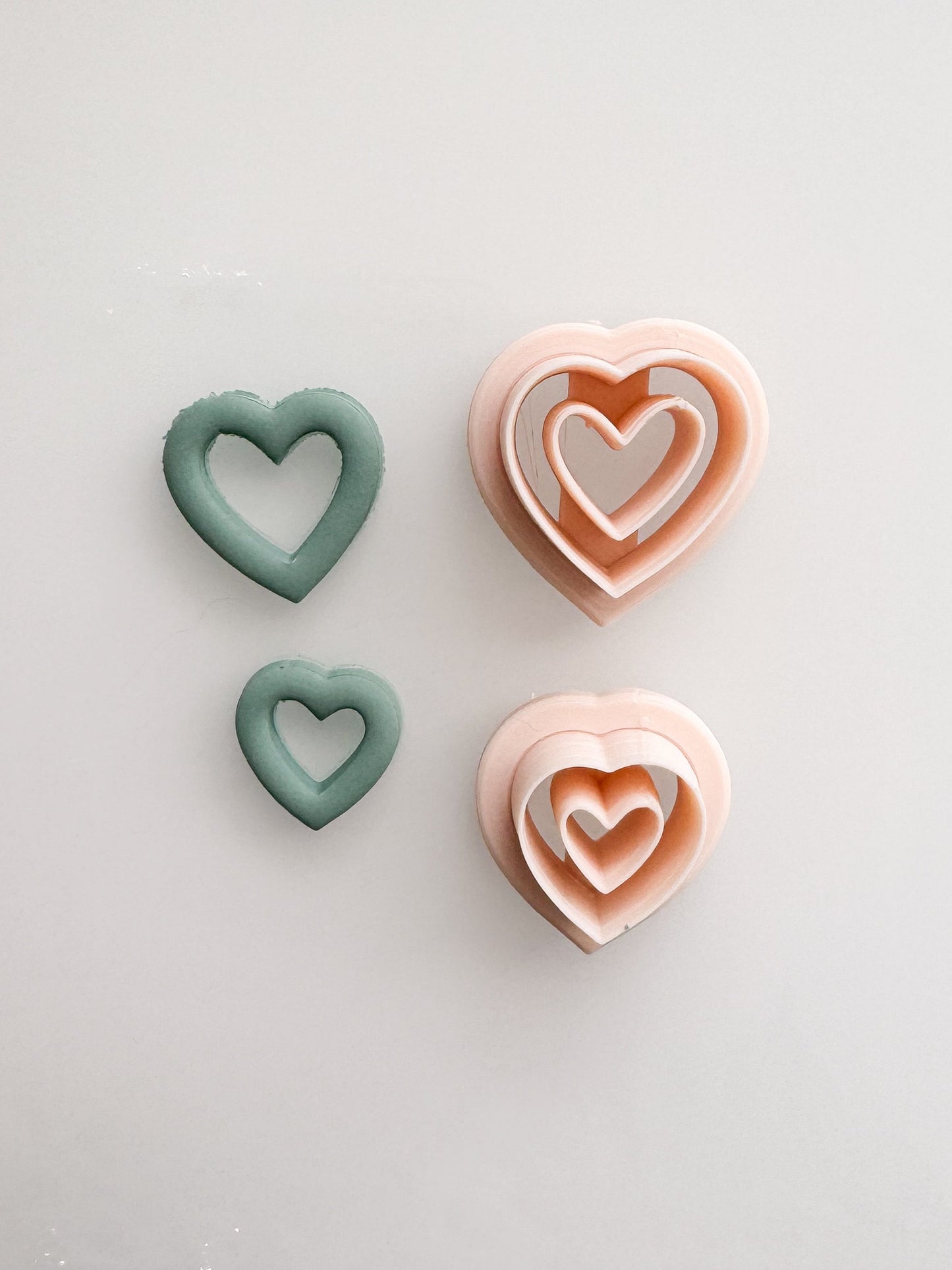 Heart Cutout Clay Cutters | Heart Cutter for Polymer Clay | Valentines Cutters | Earring Making | Clay Tools | Clay Cutters | Valentines Day