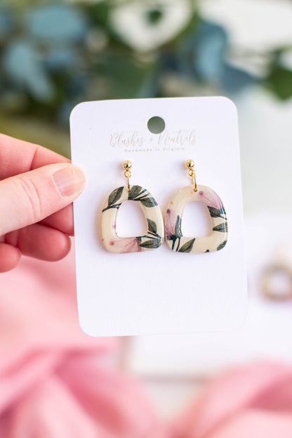 Floral Clay Earrings