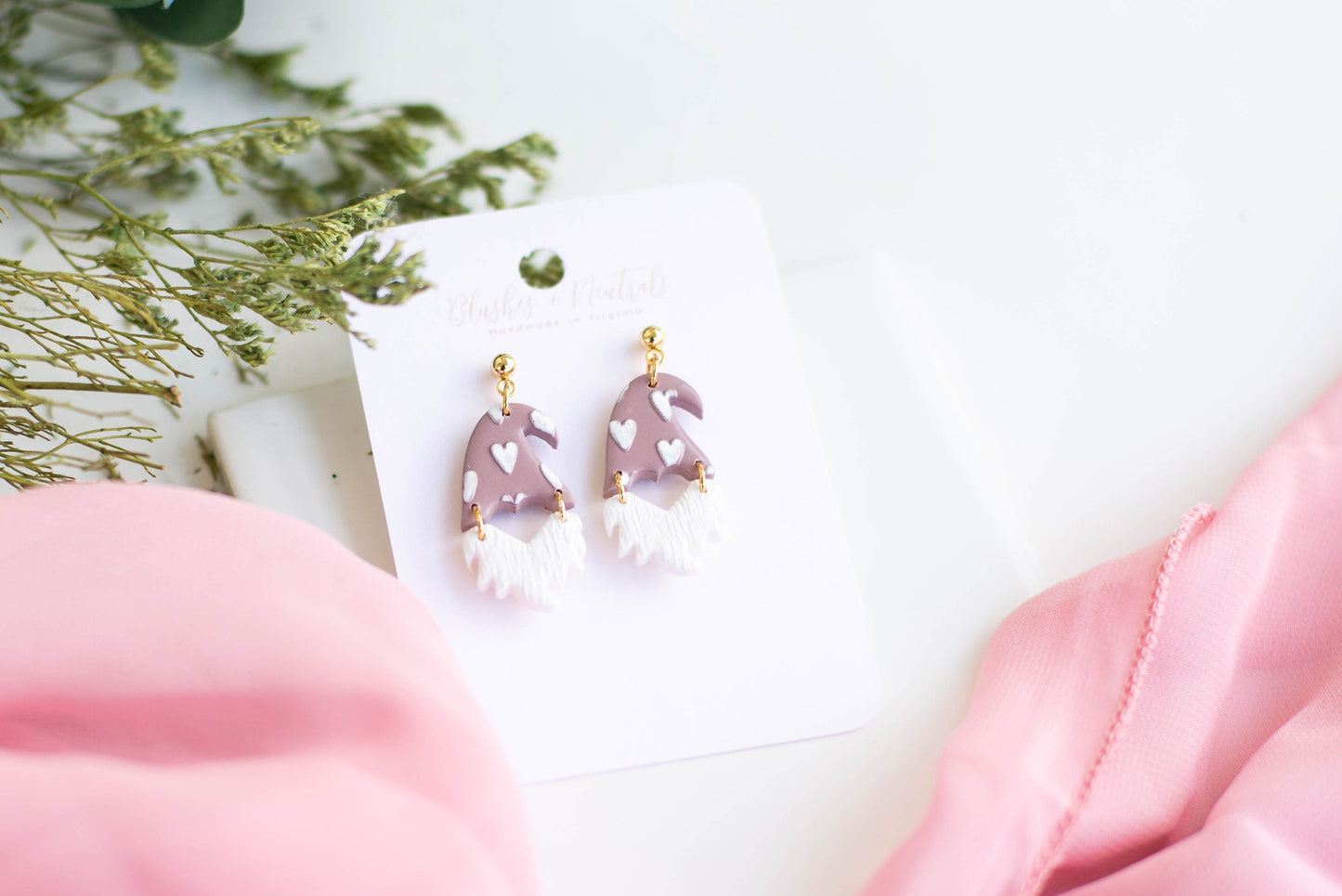 Valentine Gnome Earrings