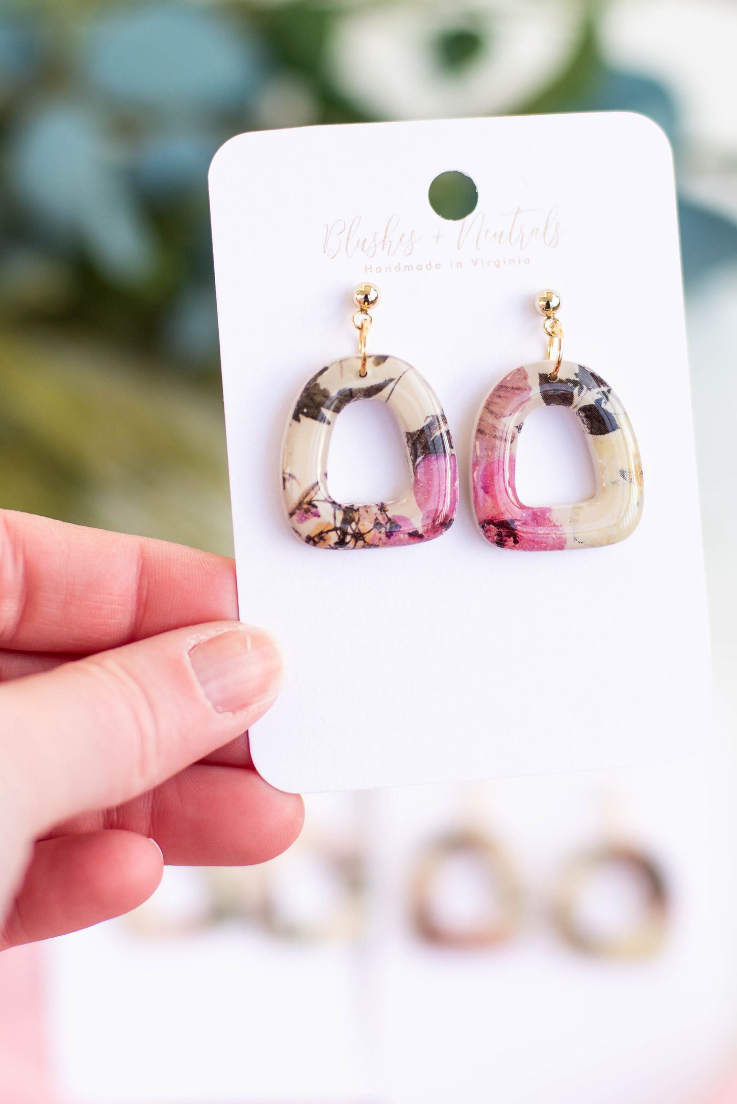 Floral Clay Earrings