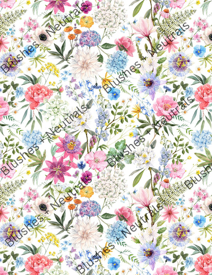 TP78- Spring Floral Transfer Paper