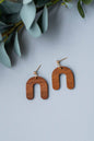 Wood Arch Earrings