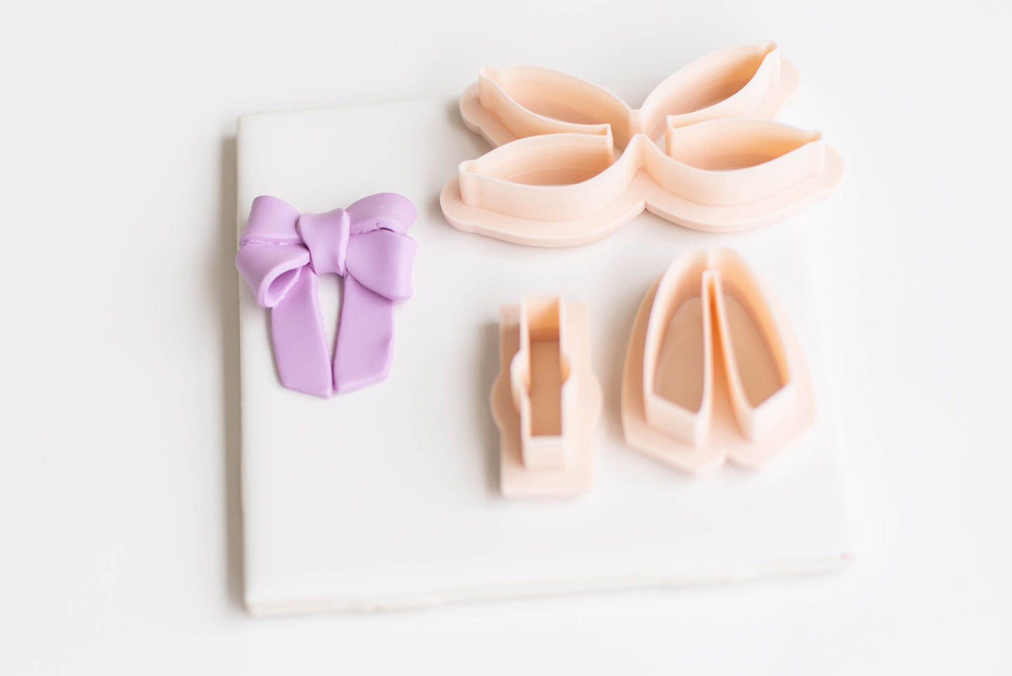 Bow Making Cutter Set for 2 Different Style Bows | Bow Cutter for Polymer Clay | Clay Cutters | Bow Earrings