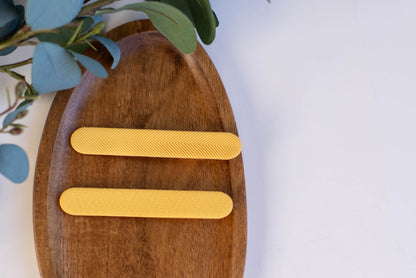 Long Yellow Clay Hair Clip