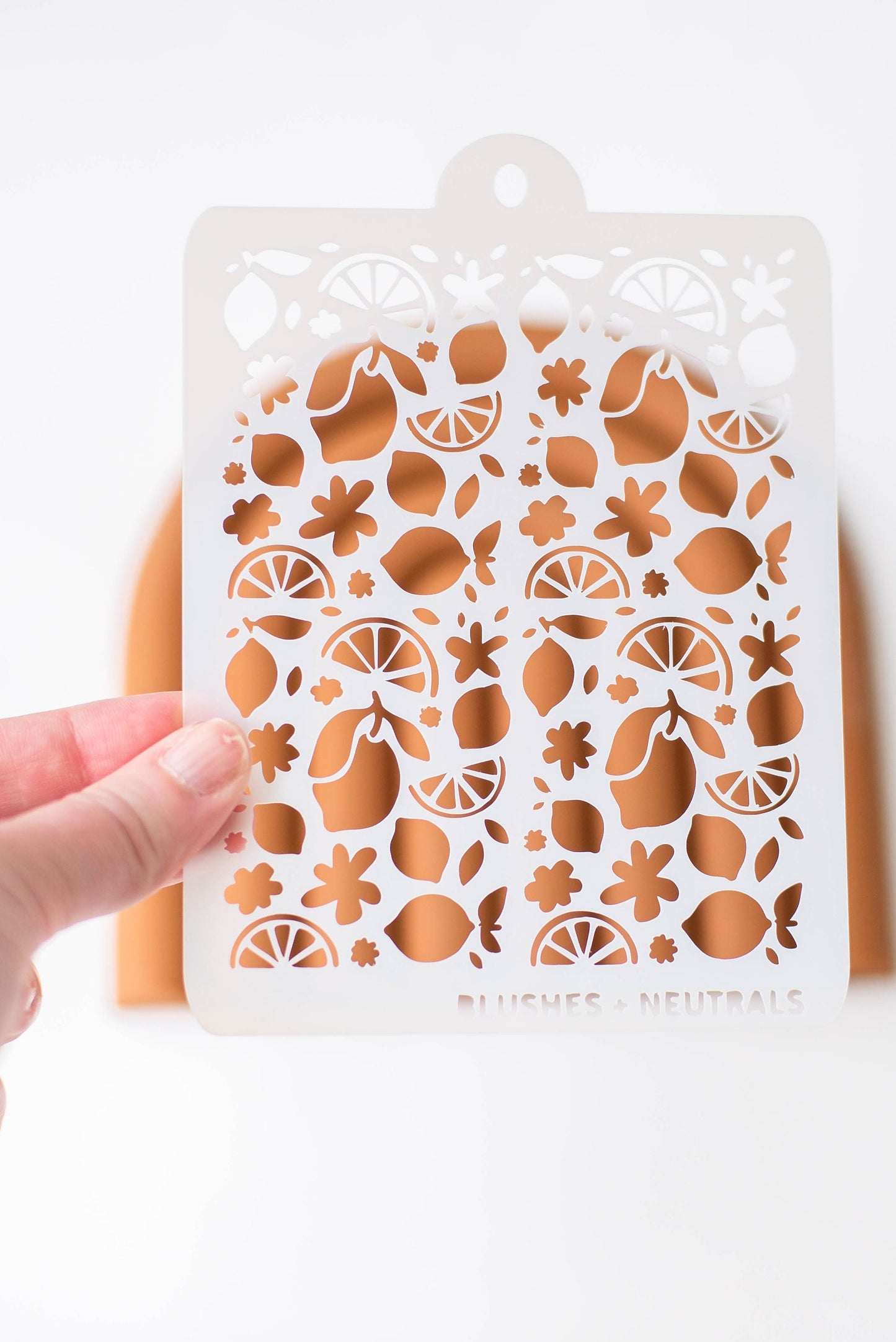 Lemon Pattern Stencil