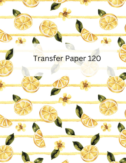 TP120- Lemon Stripe Transfer