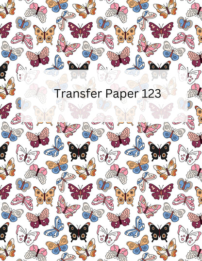 TP123- Colorful Butterfly Transfer