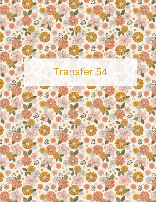 Floral Transfer Paper