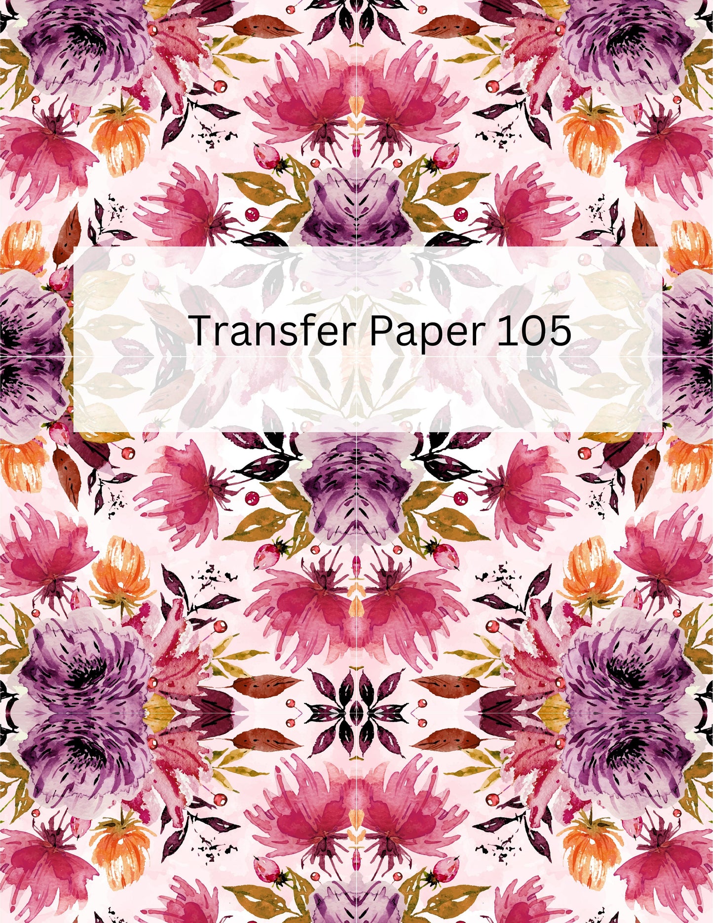 TP105- Bright Pink and Purple Transfer