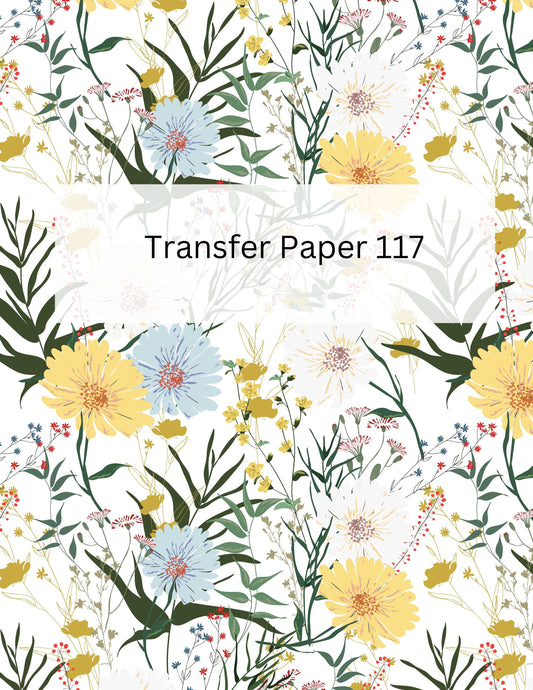 TP117- Floral Transfer Paper