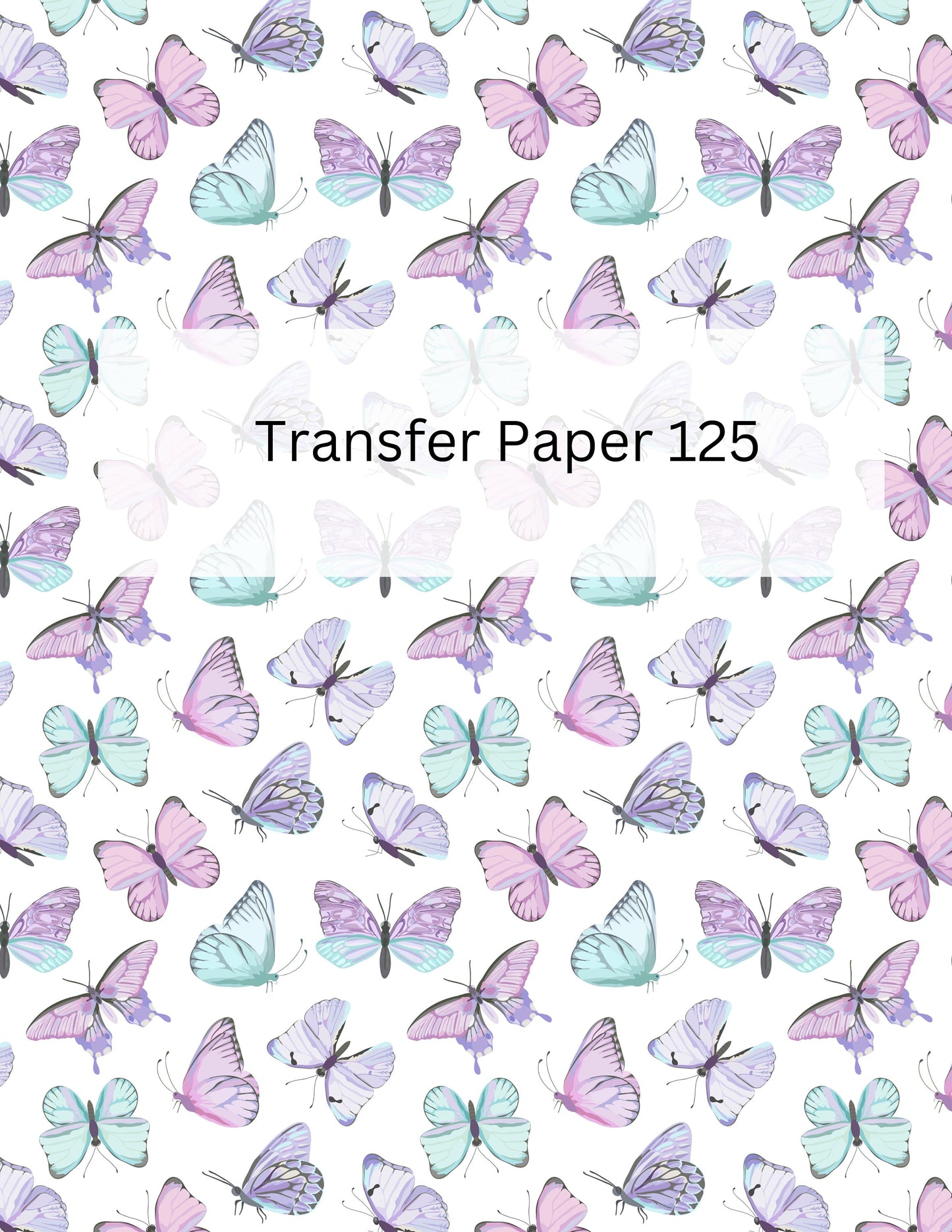 TP125- Watercolor Butterfly Transfer