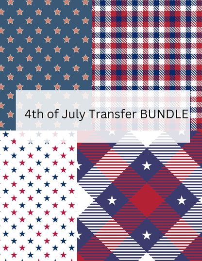 4th of July Clay Transfer Sheet Bundle